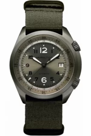 Image of Mens Hamilton Khaki Pilot Pioneer Alu Automatic Watch H80405865