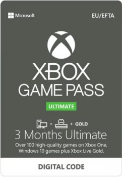 Image of Microsoft Xbox Game Pass Ultimate 3 Months Subscription Membership