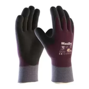 Image of 56-451 MaxiDry Zero Fully Coated Knitwrist NBR Glove (M) Size-8
