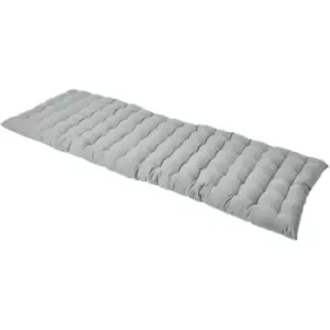 Image of Grey Bench Cushion, Three Seater - Homescapes