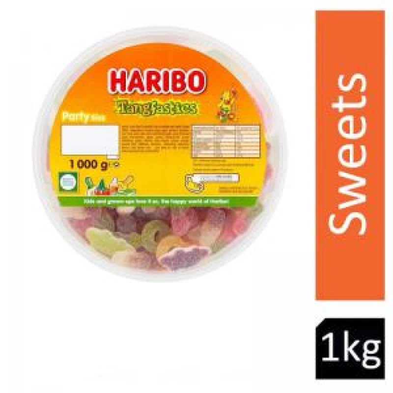 Image of Haribo Tangfastics Sweets Tub, 1kg