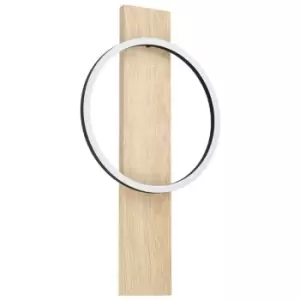 Image of Boyal Integrated LED Wall Light Black, Brown - Eglo