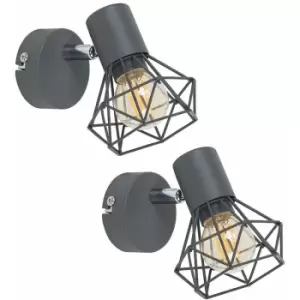 Image of Minisun - 2 x 20849 blk Pewter Grey S/Light