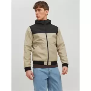 Image of Jack and Jones Seam Hooded Jacket Mens - Neutral