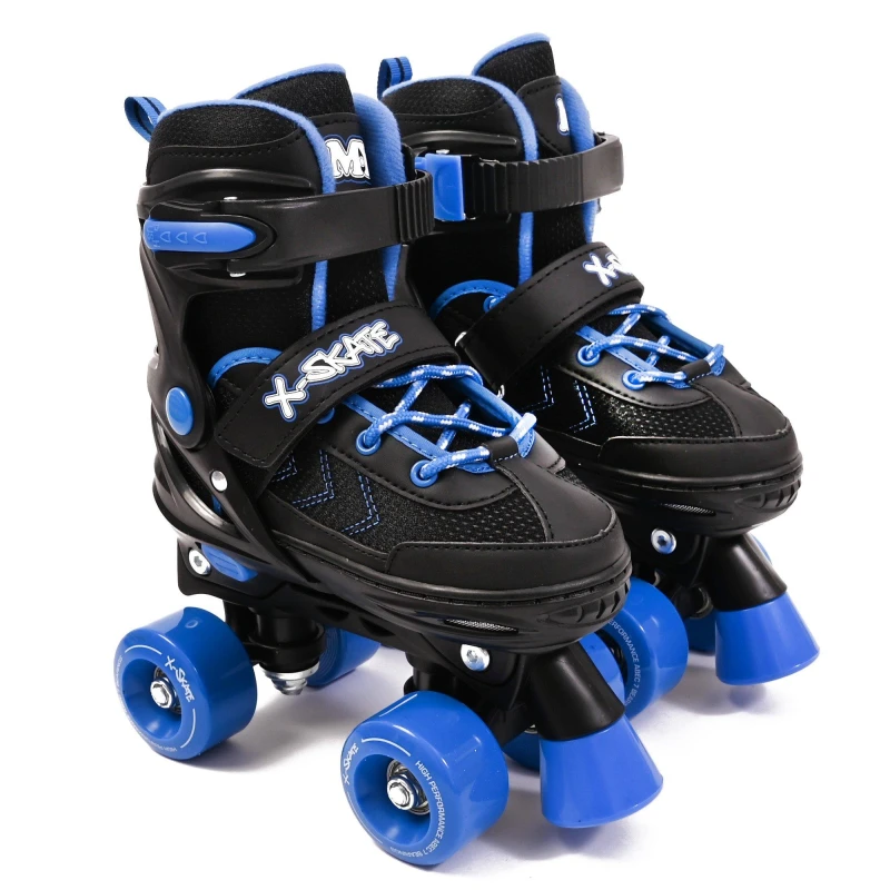 Image of Planet Direct M.Y X-Skate Adjustable Quad Roller Skates Blue male Large