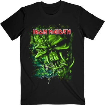 Image of Iron Maiden - Final Frontier Green Unisex Medium T-Shirt - Black