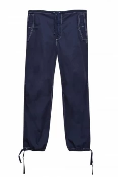 Image of Mens French Connection Military Broken Twill Trousers Blue MarineMilk