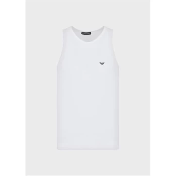 Image of Emporio Armani Icon Logo Tank Top - White