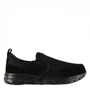 Image of Slazenger Zeal Childrens Slip On Shoes - Black