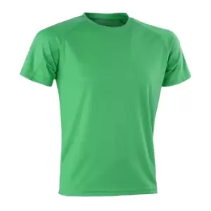 Image of Spiro Mens Impact Aircool T-Shirt (S) (Irish Green)