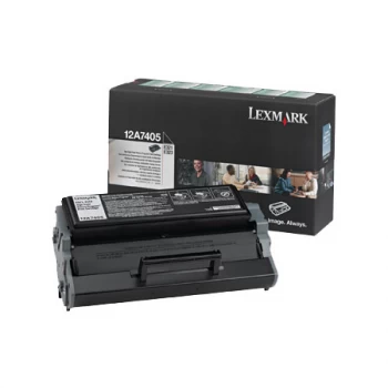Image of Lexmark 12A7405 Black Laser Toner Ink Cartridge