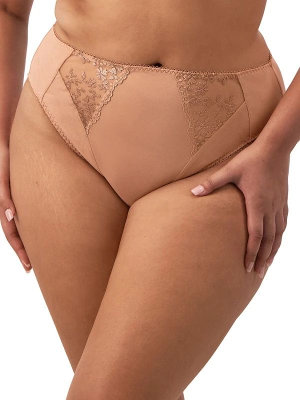 Image of Elomi Womens Zarla High Leg Brief in Nude Size: 20 Nude Female 20