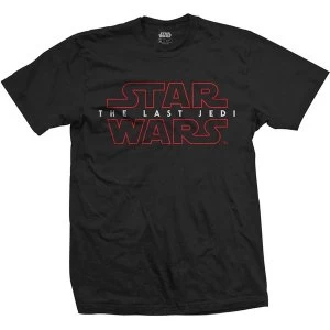 Image of Star Wars - Episode VIII The Last Jedi Logo Unisex Medium T-Shirt - Black