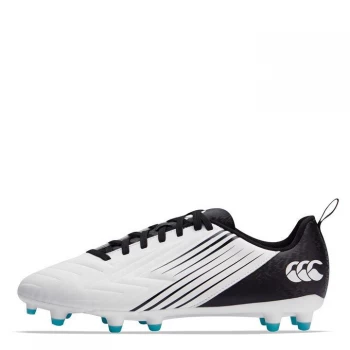 Image of Canterbury Speed 3.0 FG Rugby Boots - White/Black