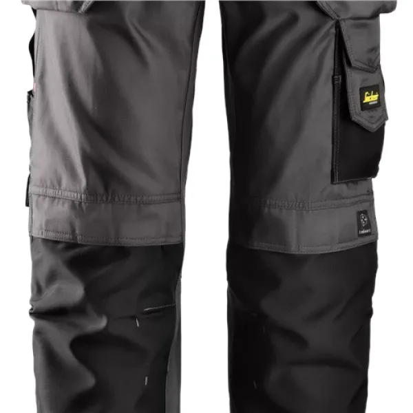 Image of Snickers Craftsmen Holster Pockets Trousers, DuraTwill - Muted Black - Waist 41" Inside leg 30"
