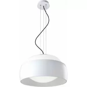 Image of Balloons pendant light, Textile Steel and glass, matt white