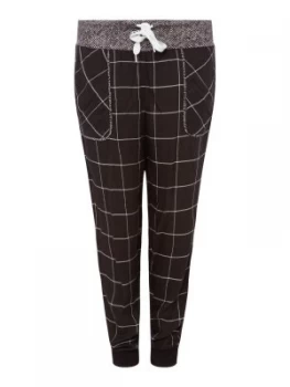 Image of DKNY Check reworked jogger Black