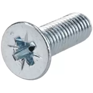 Image of R-TECH 337081 Pozi Countersunk Machine Screws BZP M5 16mm - Pack O...