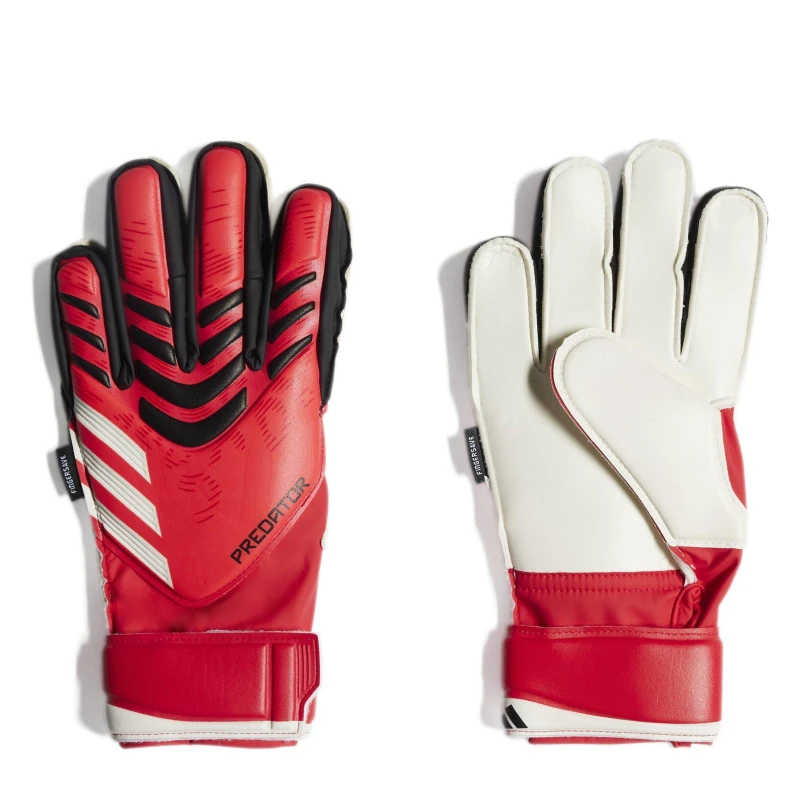 Image of adidas Predator Match Fingersave Goalkeeper Gloves Juniors Red 4