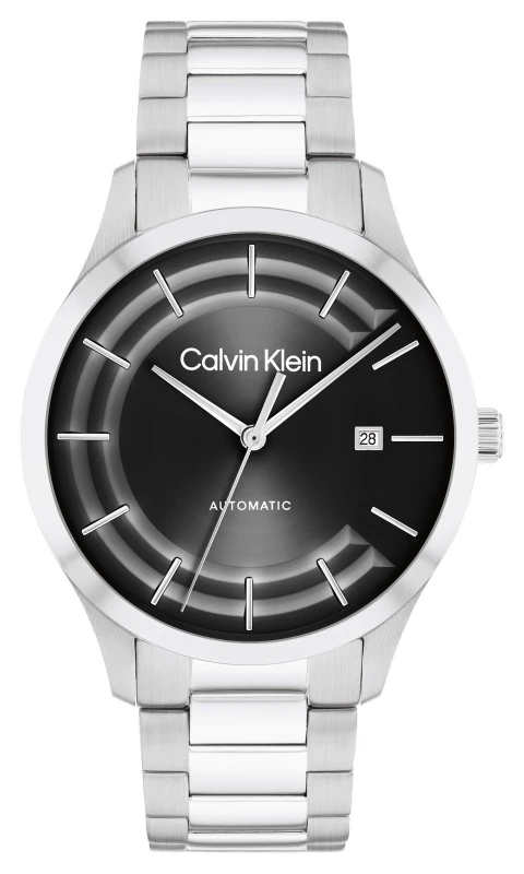 Image of Calvin Klein 25300021 Mens CK Iconic Automatic (40mm) Black Watch