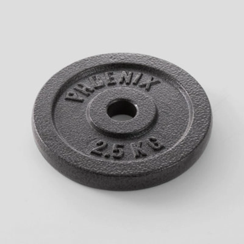 Image of Phoenix Fitness 2.5Kg Cast Iron Standard Plate 1" For Home Weightlifting