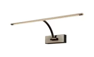 Image of Large 1 Arm Wall Lamp, Picture Light, 1 x 10W LED, 3000K, 850lm, Bronze