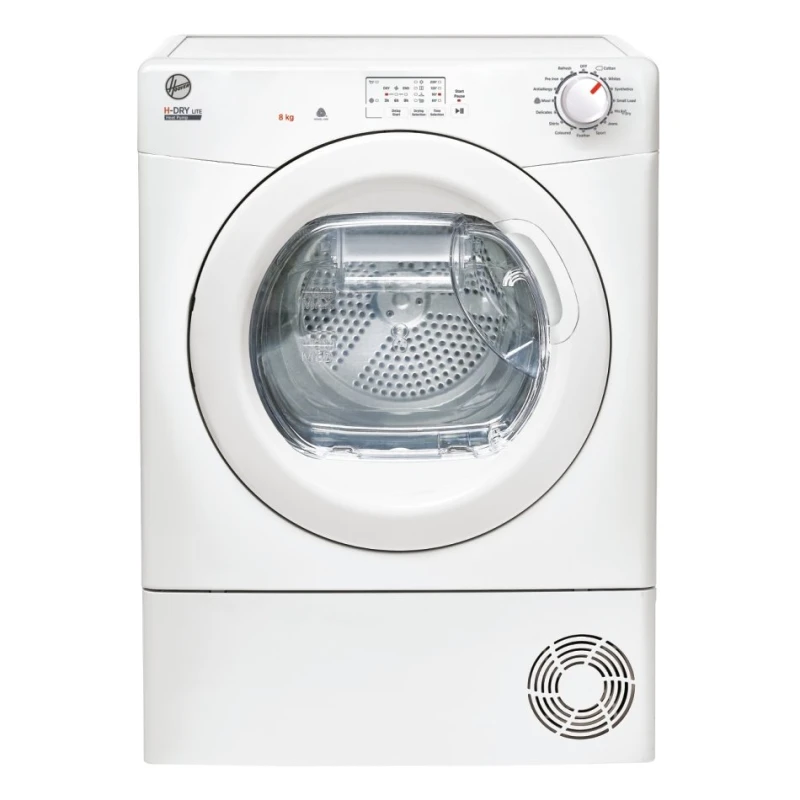 Image of Hoover HLE H8A1LE-80 H-Dry 300 8kg Heat Pump Tumble Dryer White - A+ Rated