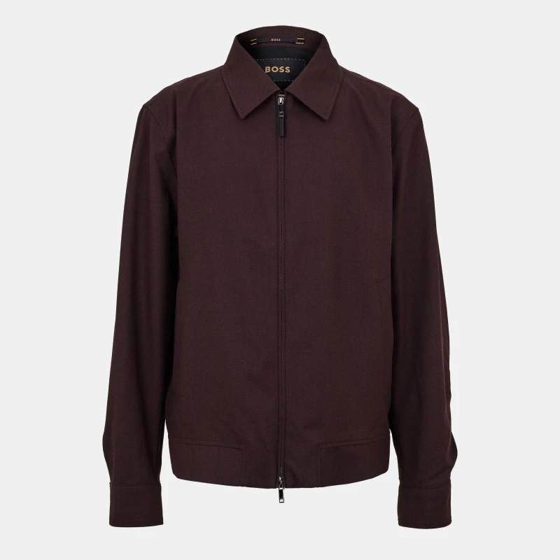 Image of Boss Mens Heston Wing Weather Resistant Softshell Jacket Red male 48 (58)