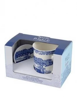 Image of Portmeirion Spode Blue Italian Mugs And Coaster Set