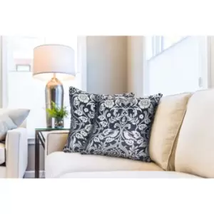 Image of Emma Barclay Eden Cushion Cover Navy (Pair)