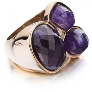 Image of Ladies Shimla PVD rose plating Size N Ring