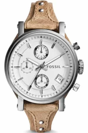 Image of Ladies Fossil Original Boyfriend Chronograph Cuff Watch ES3625