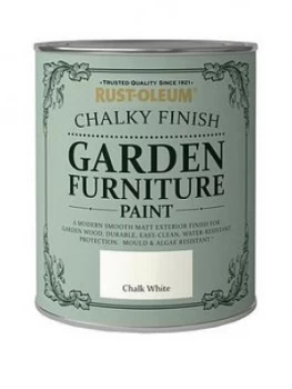 Image of Rust-Oleum Chalky Finish 750ml Furniture Paint ; Chalk White