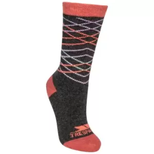Image of Trespass Womens/Ladies Annika Casual Socks (6/9 UK) (Carbon)
