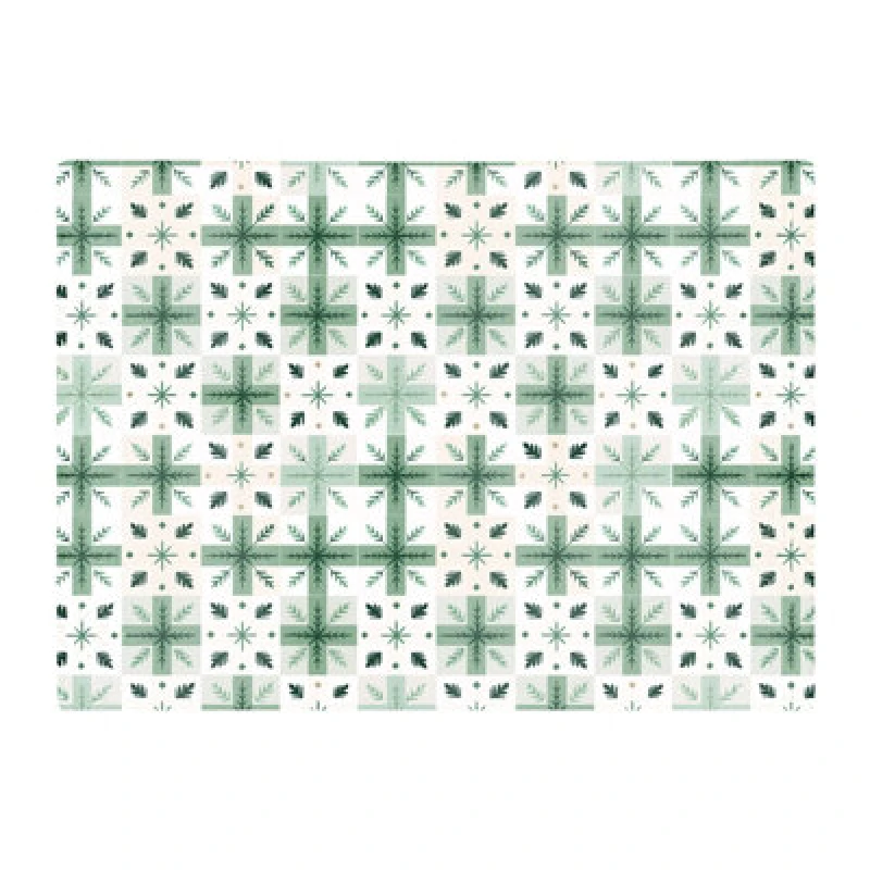 Image of Warren Reed Designer Christmas Quilting Squares Geometric Glass Chopping Board