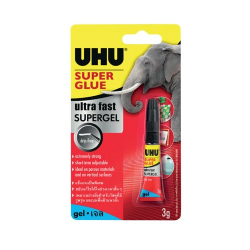 Image of UHU Super Glue Gel 3g 3-64061