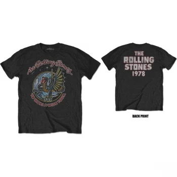 Image of Rolling Stones - The - Dragon '78 Unisex Medium T-Shirt - Black