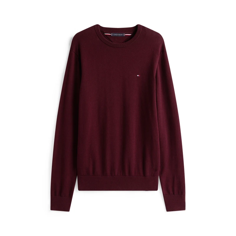 Image of Tommy Hilfiger Crew Neck Jumper Deep Burg XIH male S