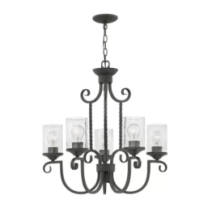 Image of Hinkley Casa 5 Light Chandelier Olde Black