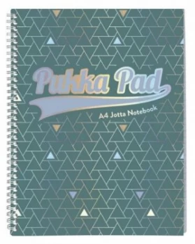 Image of Pukka GLEE Jotta Notepad 200Pg 80gsm Wirebound A4 pls Green Ref
