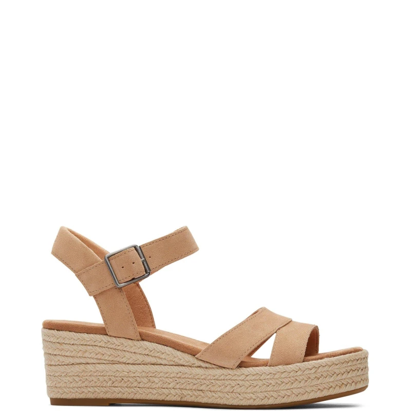 Image of TOMS Womens Audrey Sandals Honey Suckle Natural, 4