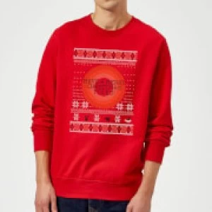 Image of Looney Tunes Knit Christmas Sweatshirt - Red - M