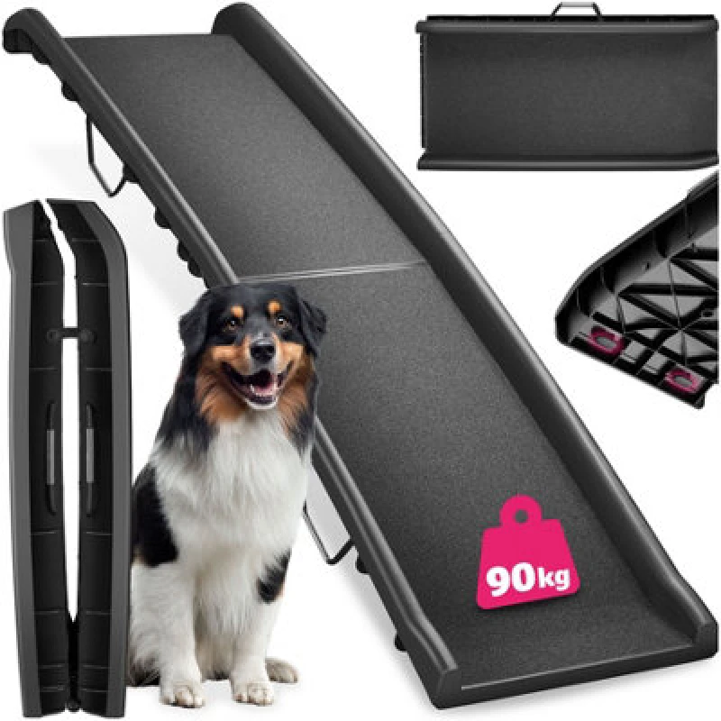 Image of TECTAKE Dog Ramp Paw Step - foldable, slip-resistant, 90 kg load capacity - Dog ramp, Dog stairs, Dog car ramp 405058