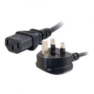 Image of C2G 3m 16 AWG Universal Power Cord (IEC320C13 to BS 1363)