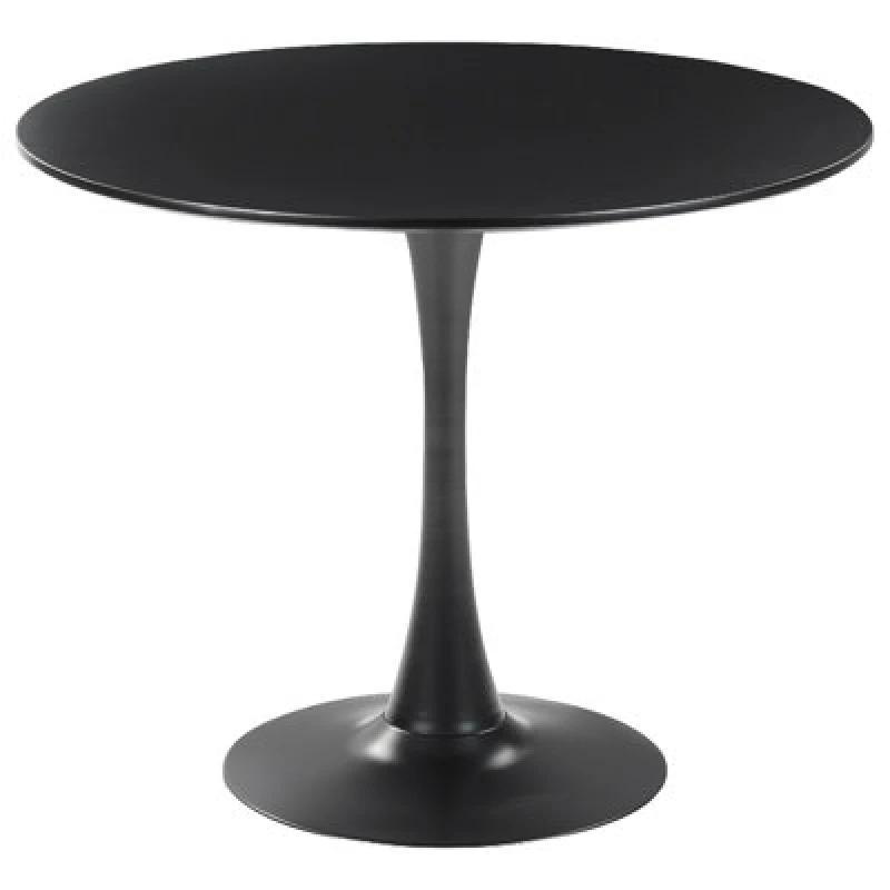 Image of Beliani Dining Table Boca Black 90 Cm 90 Cm