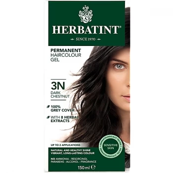 Image of Herbatint Permanent Hair Colour Gel - Dark Chestnut
