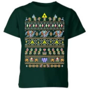Image of Nintendo The Legend Of Zelda Its Dangerous To Go Alone Kid's T-Shirt - Forest Green - 5-6 Years