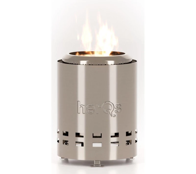 Image of HERQS Smokeless Mighty Fire Pit - Silver 9503471136632