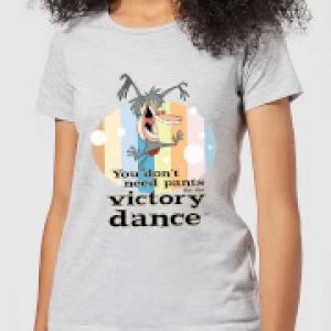 Image of I Am Weasel You Don't Need Pants For The Victory Dance Womens T-Shirt - Grey - L