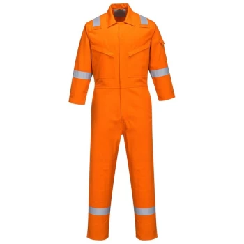 Image of Portwest - FR51ORRXXL - sz 2XL Bizflame Plus Ladies Coverall 350g - Orange